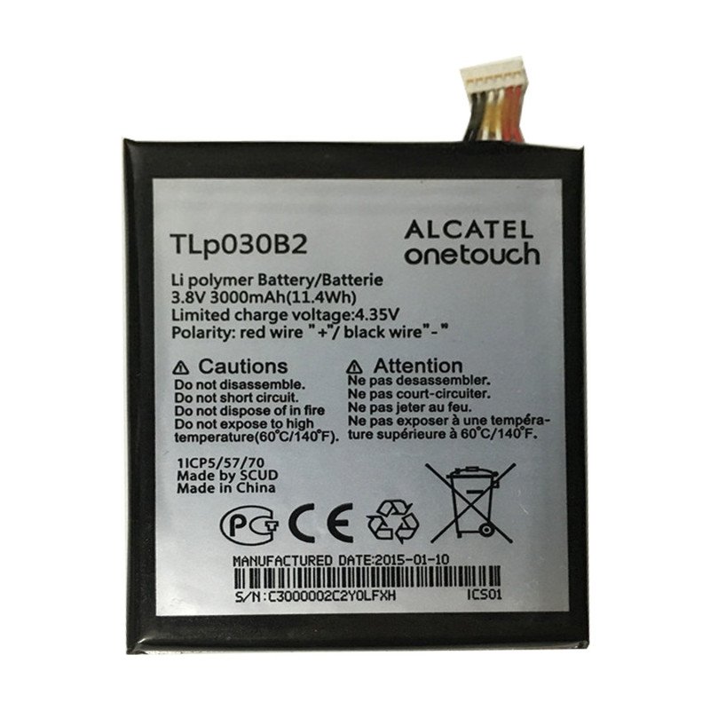 Battery Alcatel TLp030B2 for One Touch Onetouch Pop S7  - 3000mAh Bulk
