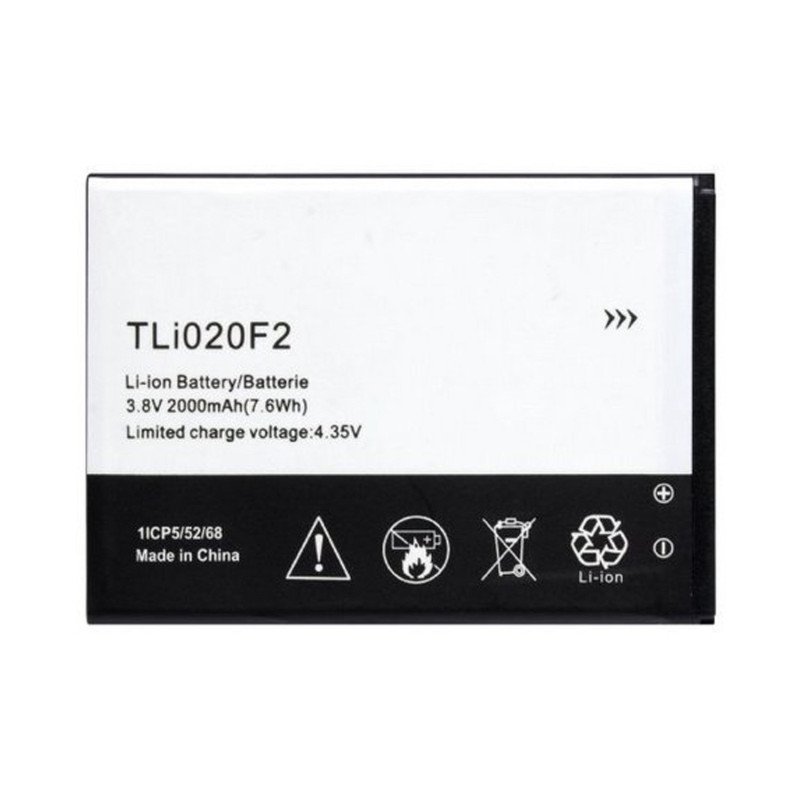 Battery Alcatel TLi020F2 for 7040T Fierce 2 / A564C Pop Icon - 2000mAh