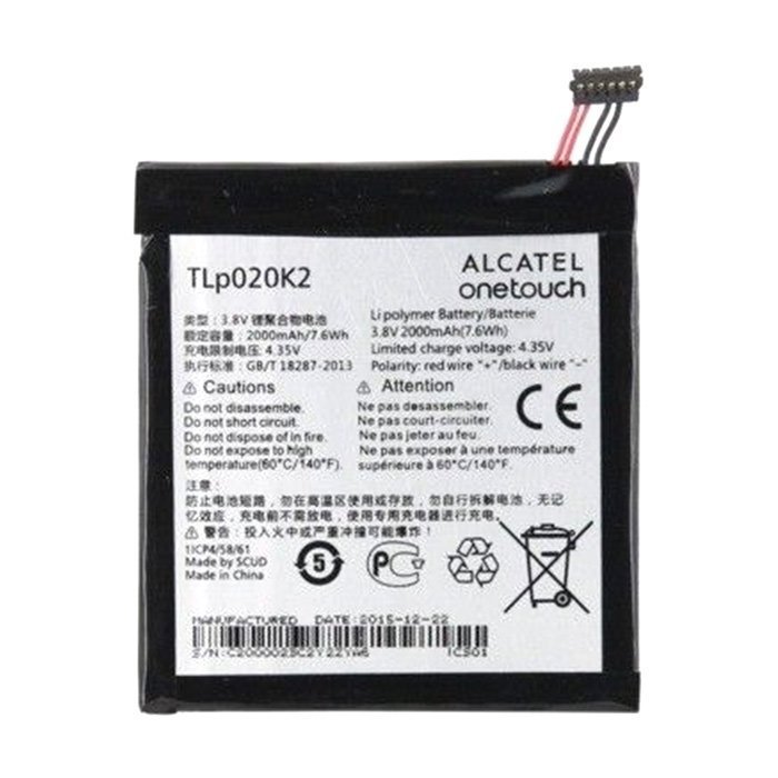 Battery Alcatel TLp020K2  for 6039 One Touch Idol 3 4.7 - 2000mAh