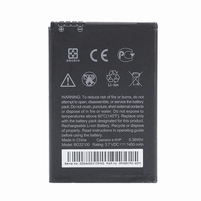 Battery HTC BG32100 for BA S530/S510E Desire S/S710D Incredible S - 1450mAh
