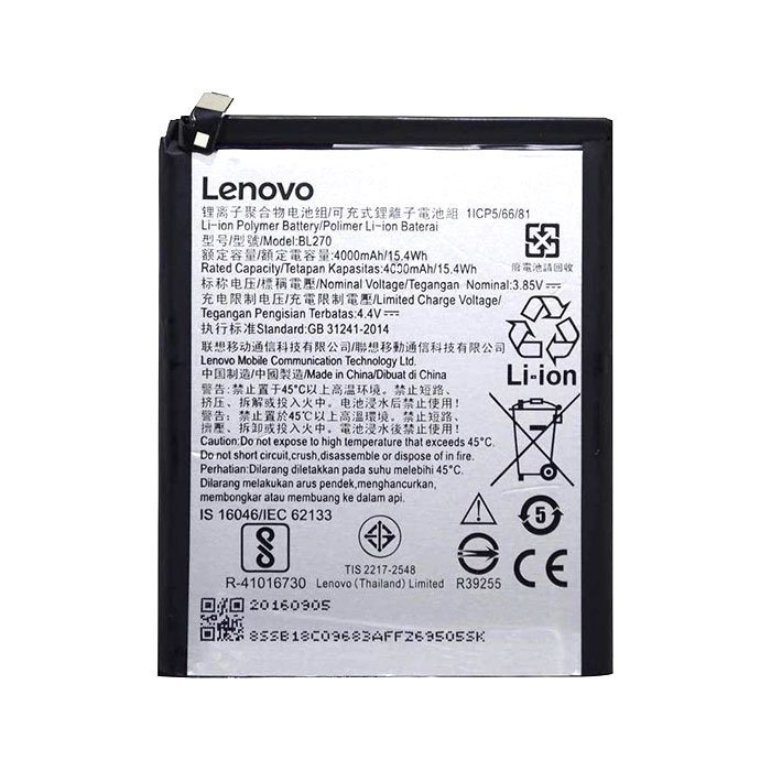 Battery Lenovo BL273 for K6 Note  - 4000mAh