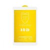 Screen Protector Tempered Glass 9H/10D Full Cover 0.3mm for Samsung Galaxy T590/T595 Tab A 10.5 - Color: White