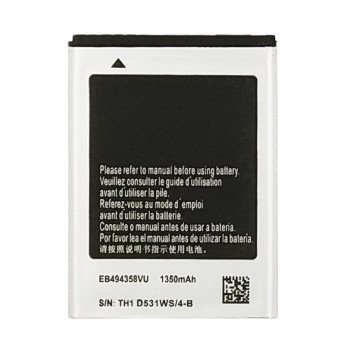 Compatible Battery with Samsung Galaxy Gio S5660/Galaxy Ace S5830/S5830i/Galaxy Fit S5670 (EB494358VU) - 1350 mAh