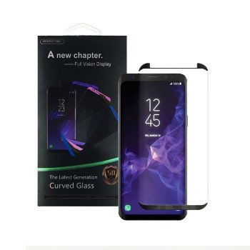 Screen Protector Curved Tempered Glass 5D Full Cover Colored Mini Size 0.3mm for Samsung Galaxy G950F S8 - Color: White