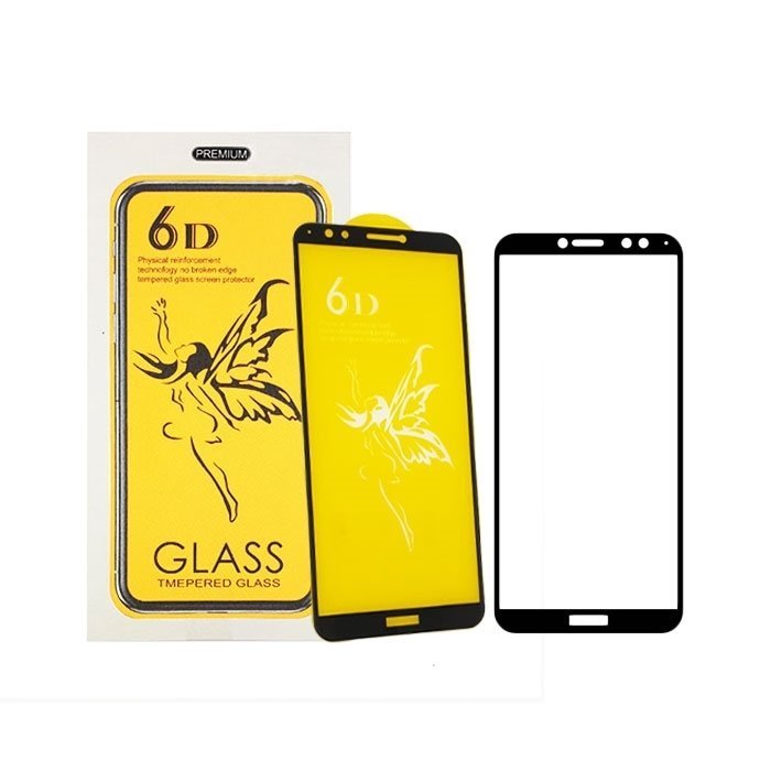 Screen Protector Tempered Glass 6D Full Cover Full Glue 0.3mm for Samsung Galaxy J400F J4 2018 - Color: Black