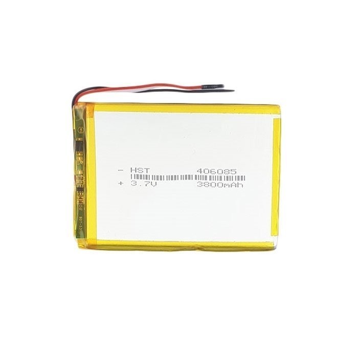 Universal Battery 8x5.5 cm With 3 Cables - 3800mAh