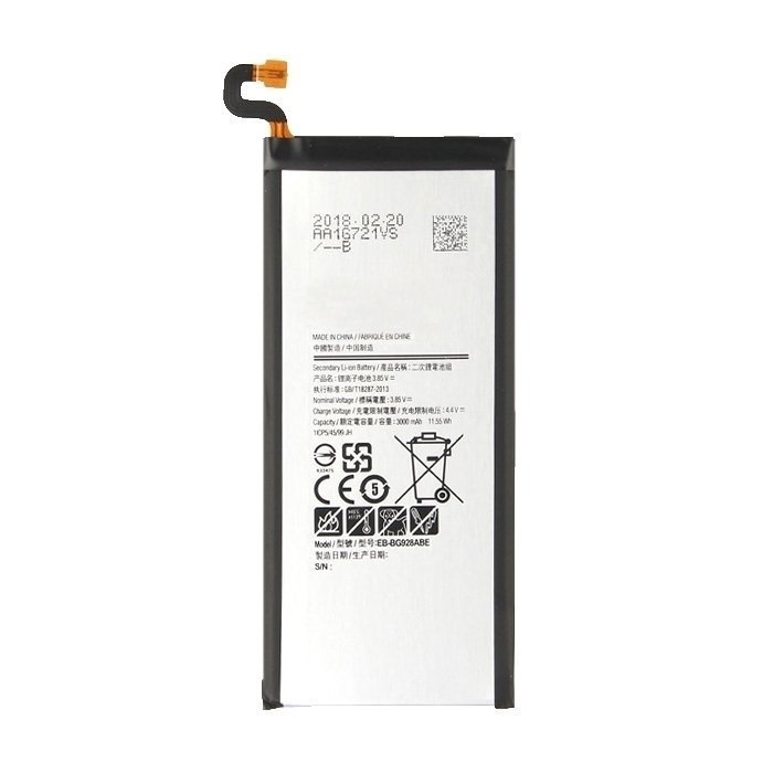 Compatible Battery with Samsung G928F Galaxy S6 Edge Plus (EB-BG928ABE) - 3000mAh