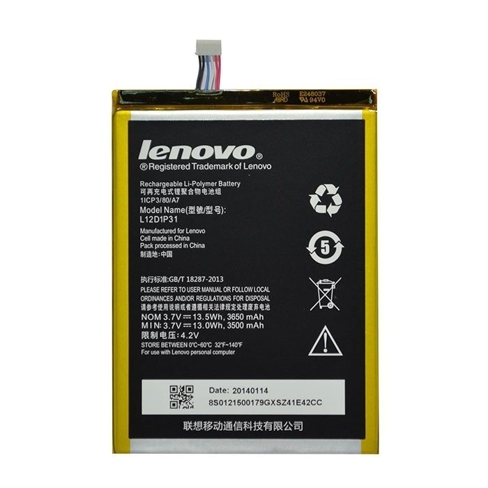 Battery Lenovo L12D1P31  for Lenovo IdeaTab A1000 / A3000 - 3650mAh