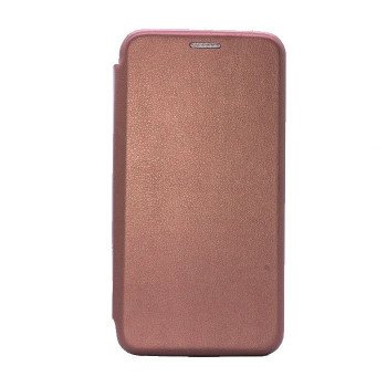 Book Case Stand Smart Book Magnet for Huawei P40 - Color: Rose Gold