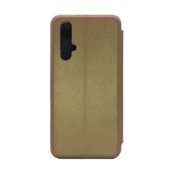 Book Case Stand Smart Book Magnet for Huawei Honor 20 / Nona 5T- Color: Gold