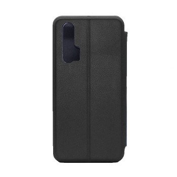 Book Case Stand Smart Book Magnet for Huawei Honor 20 Pro - Color: Black