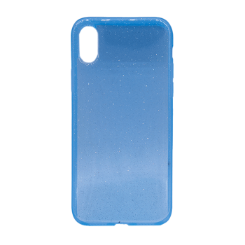 Back Cover Silicone Case iPhone X / XS - Color: Blue