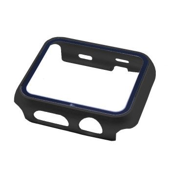 360 Case with Tempered Glass for Apple Watch Series 38mm - Color: Black