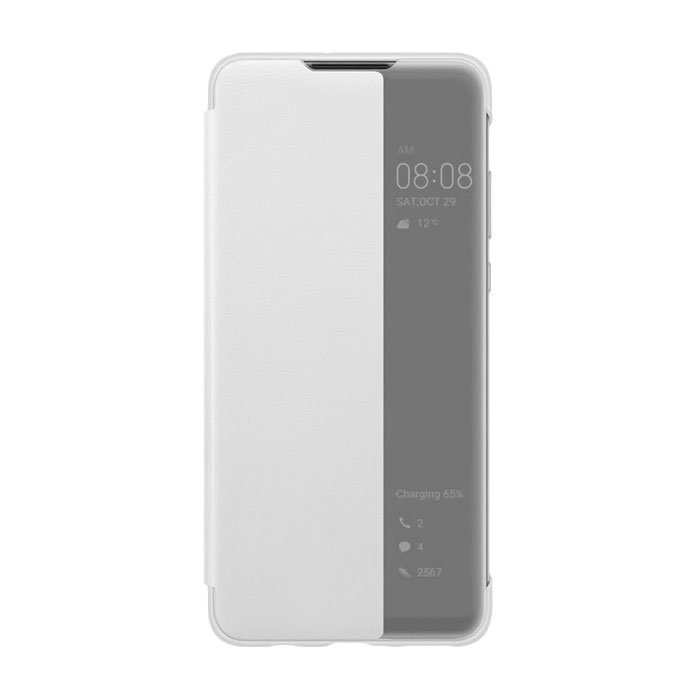 Book Case Smart View Flip Cover for Xiaomi Redmi Note 8T - Color: Silver