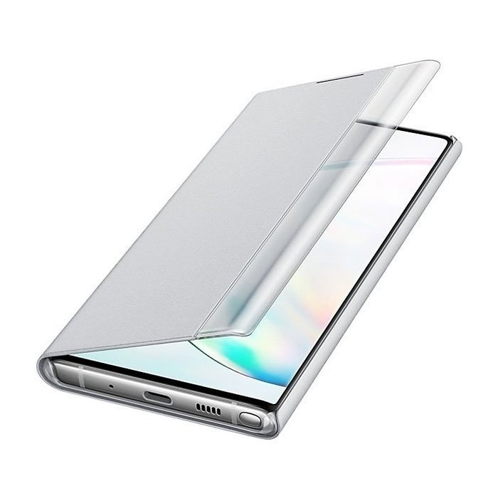 Book Case Smart View Flip Cover for Xiaomi Redmi Note 8T - Color: Silver