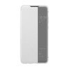 Book Case Smart View Flip Cover for Xiaomi Redmi Note 8 Pro - Color: Silver