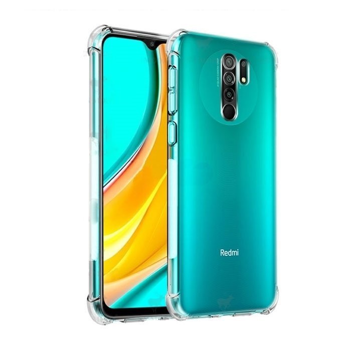 Back Cover Silicone Case Anti Shock 1.5mm for Xiaomi Redmi 9 - Color: Clear