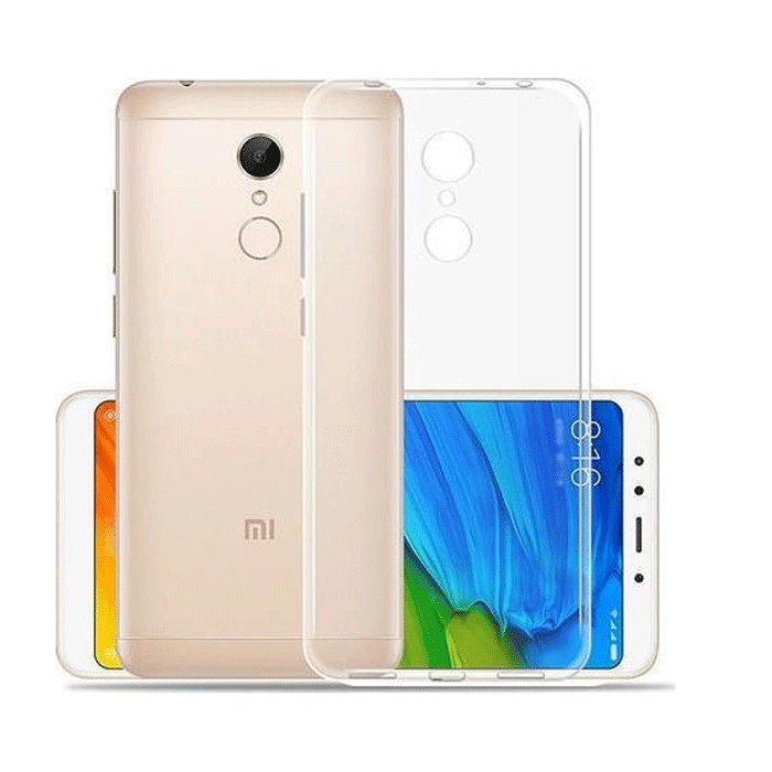 Silicon Case  Anti Shock 0.5mm for Xiaomi Redmi 5 - Color: Clear