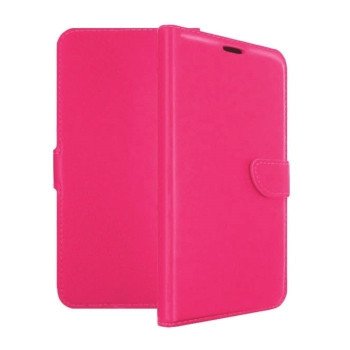 Book Case Stand Leather Wallet with Clip for Samsung G965F Galaxy S9 Plus - Color: Pink