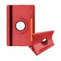 Case Rotating 360 Stand with Pencil Case for Samsung Galaxy T970 / T975 / T730 / T736 - Color: Red