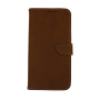 Leather Book Case with Clip for Xiaomi POCO M3  - Color: Brown