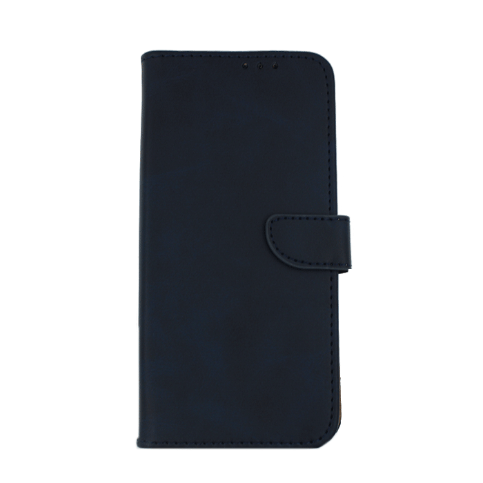 Leather Book Case with Clip for Xiaomi Redmi 9  - Color: Blue