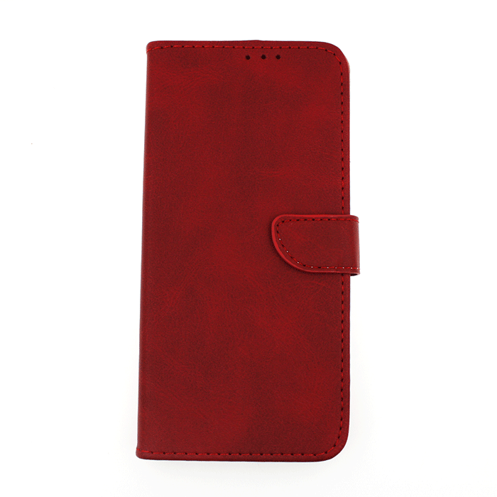 Leather Book Case with Clip for Samsung A315F Galaxy A31 - Color: Red