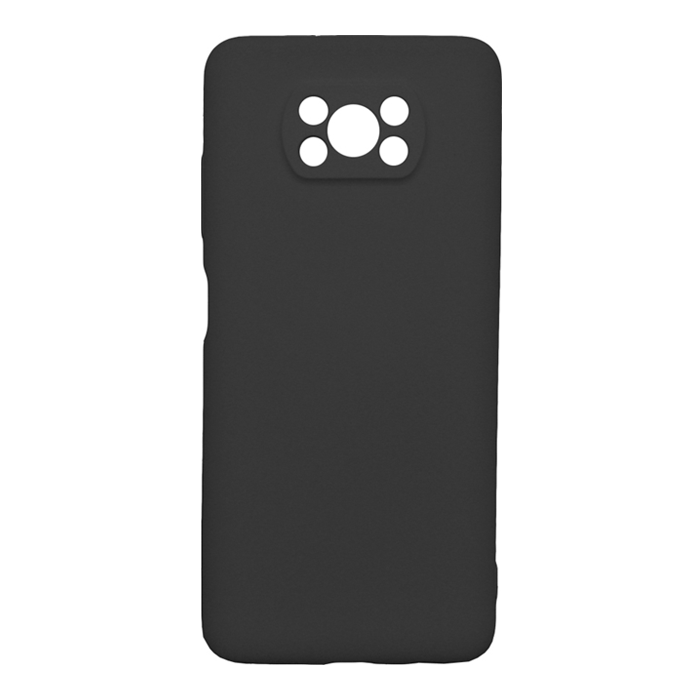 Silicone Case for Xiaomi Redmi POCO X3 - Color: Black