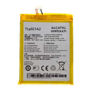 Battery TLp021A2 For Alcatel One Touch Idol 2S OT-6050 OT-6050Y TCL S830U S838M - 2150mAh