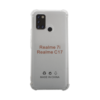 Silicone Case Anti Shock 1.5mm for Realme 7i  - Color: Clear