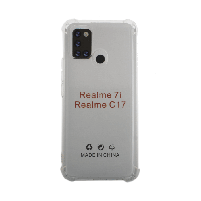 Silicone Case Anti Shock 1.5mm for Realme 7i  - Color: Clear