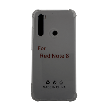 Silicone Case Anti Shock 1.5mm for Xiaomi Redmi Note 8 2021  - Color: Clear