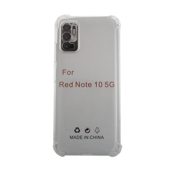 Silicone Case Anti Shock 1.5mm for Xiaomi Redmi Note 10 5G  - Color: Clear
