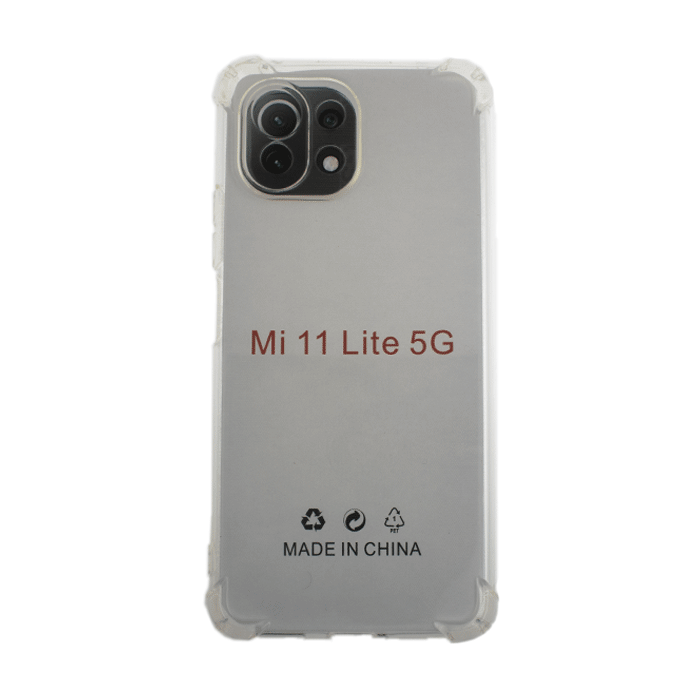 Silicone Case Anti Shock 1.5mm for Xiaomi Mi 11 Lite  - Color: Clear