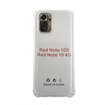 Silicone Case Anti Shock 1.5mm for Xiaomi Redmi Note 10s  - Color: Clear