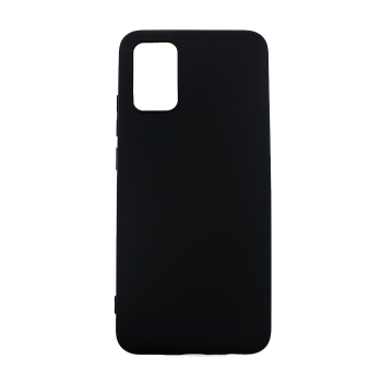 Silicone Case Soft Back Cover for Samsung Galaxy A02S - Color: Black
