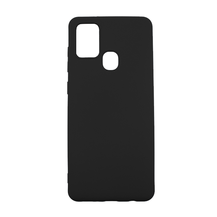 Silicone Case Soft Back Cover for Samsung A21S 4G A217F -  Color: Black