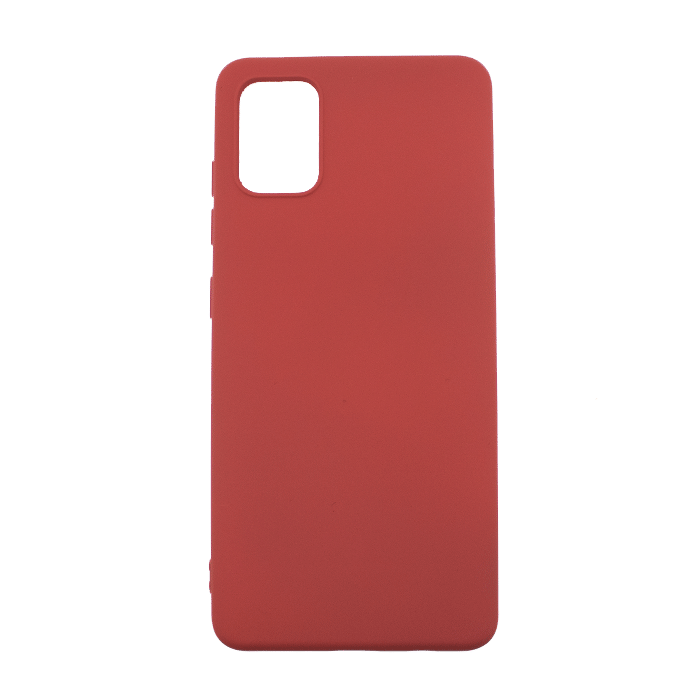 Silicone Case Soft Back Cover for Samsung A51 4G A515F - Color: Red