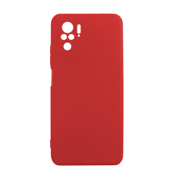 Silicone Case Soft Back Cover for Xiaomi Redmi Note 10S  - Color: Red