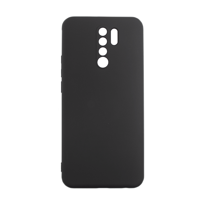 Silicone Case Soft Back Cover for Xiaomi Redmi 9  - Color: Black