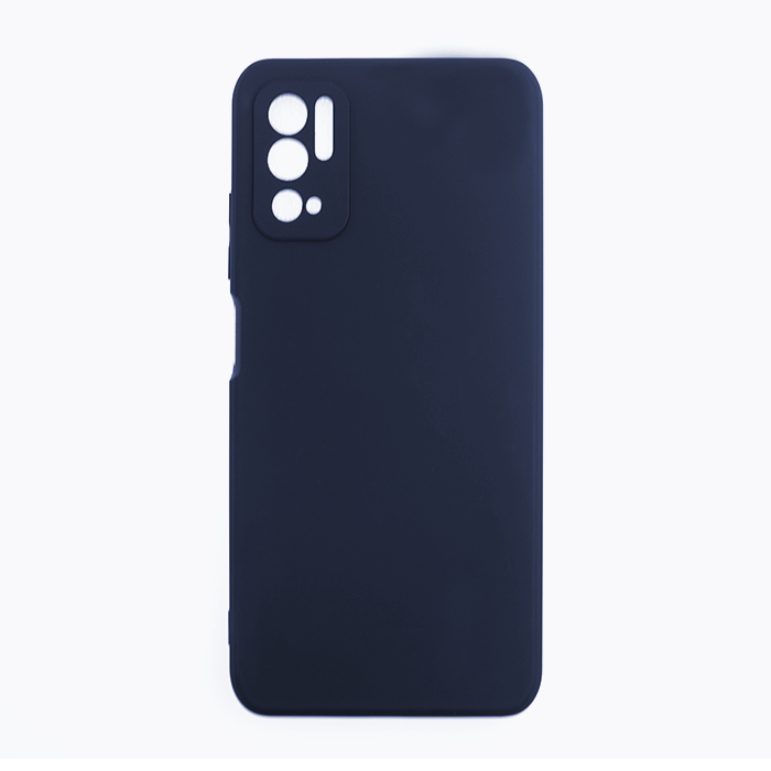 Silicone Case Soft Back Cover for Xiaomi POCO M3 Pro 5G  - Color: Dark Blue