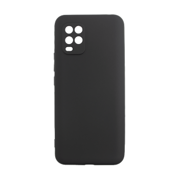 Silicone Case Soft Back Cover for Xiaomi Mi 10 Lite - Color: Black