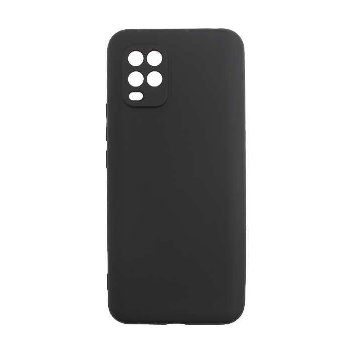 Silicone Case Soft Back Cover for Xiaomi Mi 10 Lite - Color: Black