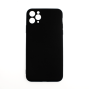 Silicone Case Soft Back Cover for iPhone 11 Pro Max - Color: Black