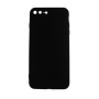 Silicone Case Soft Back Cover for iPhone 7 Plus - Color: Black
