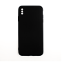 Silicone Case Soft Back Cover for iPhone XS Max - Color: Black