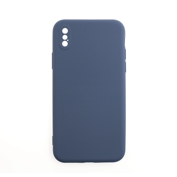 Silicone Case Soft Back Cover for iPhone X / XS - Color: Light Blue