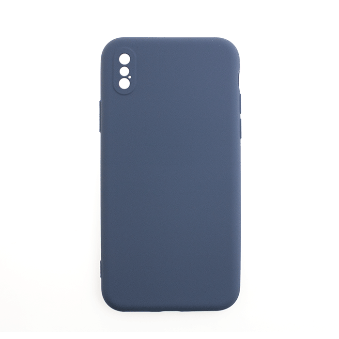 Silicone Case Soft Back Cover for iPhone X / XS - Color: Light Blue