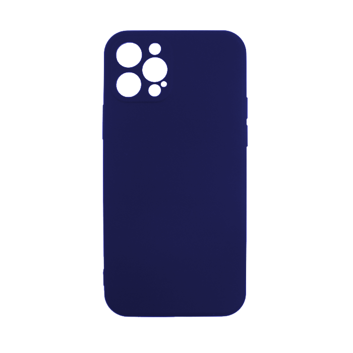 Silicone Case Soft Back Cover for iPhone 13 Pro -Color: Dark Blue