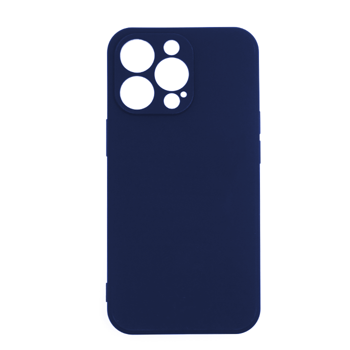 Silicone Case Soft Back Cover for iPhone 12 PRO - Color: Dark Blue